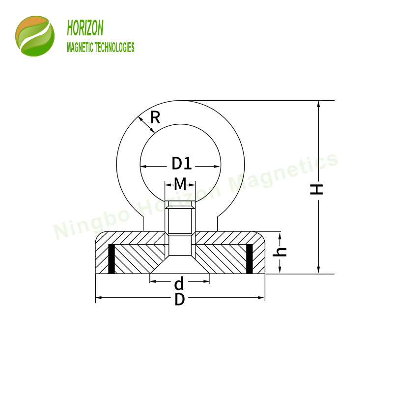 Single Sided Fishing Magnet ၄