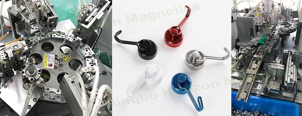 Automation Mounting and Assorted Color Magnetic Swivel Hook