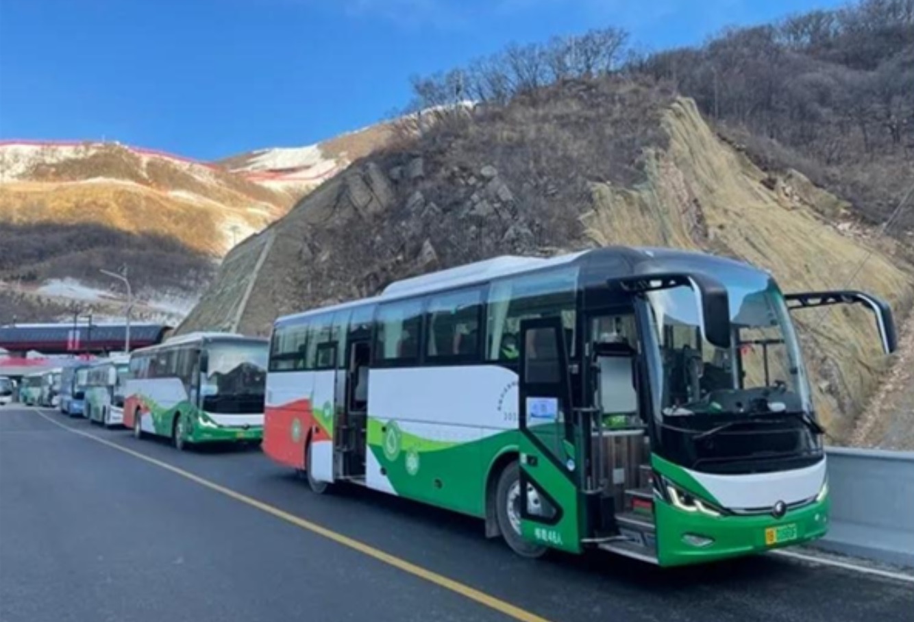 Hydrogen fuel cell buses at the 2022 Beijing Winter Olympic Games